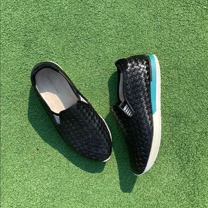 Bottega Veneta Men’s Woven Leather Slip-Ons